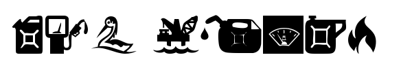 Oil Icons font preview